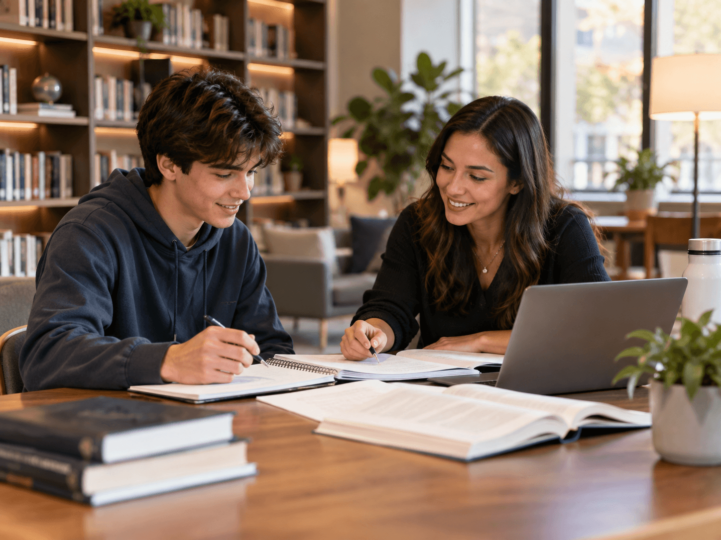 A tutor supporting a student during a focused learning session